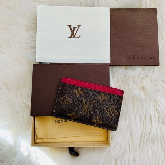 ❌SOLD❌ Louis Vuitton Fuchsia Cardholder - Picture 2 of 4